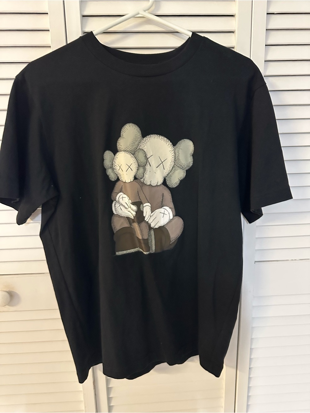Uniqlo Black UT Graphic Tee with White Logo Print